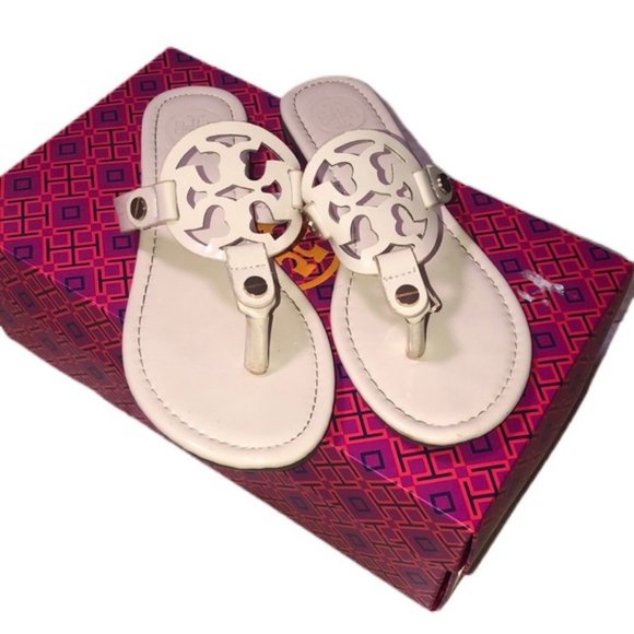 Tory Burch Shoes - Tory Burch Cream Ivory Miller Sandals